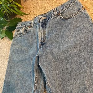 Levi’s 100% Cotton Jr’s 15 Guys Fit Straight Leg 555 Blue Jeans